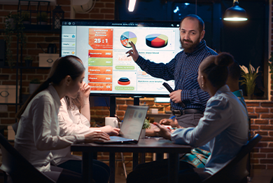 MIS Reports for a Service-Based Company