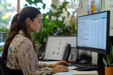 Bookkeeper Working with Asana Dashboard